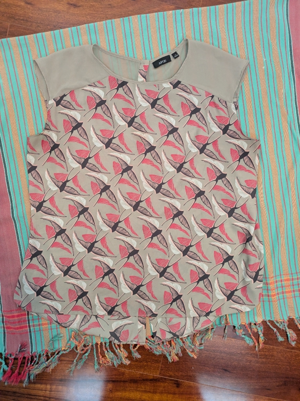 Apt. 9 Bird Print Blouse
